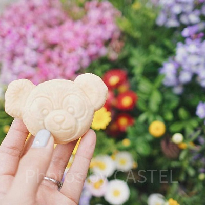 ダッフィーの顔の形をしたかわいいおやつ♡