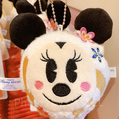 だるまミニーぬいぐるみバッジ