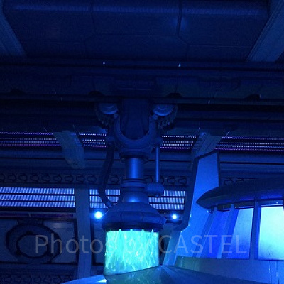 大きなロケットが飾られています。