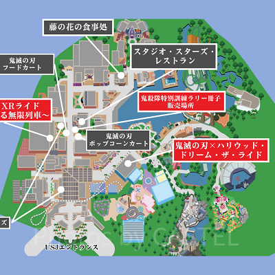 鬼滅の刃アトラクションマップ2024