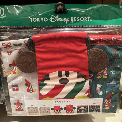 ディズニークリスマスグッズ2023：きんちゃく 2023年11月07日(火)発売