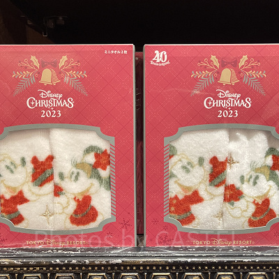 ディズニークリスマスグッズ2023：ミニタオルセット〈今治タオル〉 2023年11月07日(火)発売