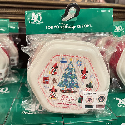 ディズニークリスマスグッズ2023：シール容器セット 2023年11月07日(火)発売（リルリンリン）
