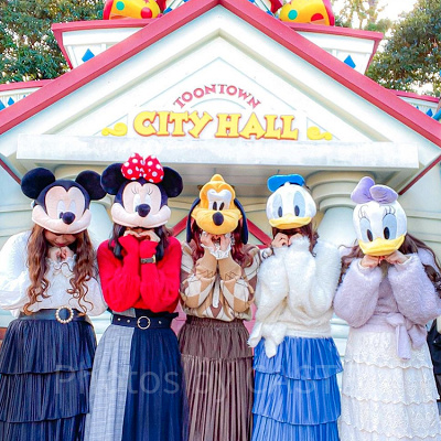 ディズニーファンキャップコーデ