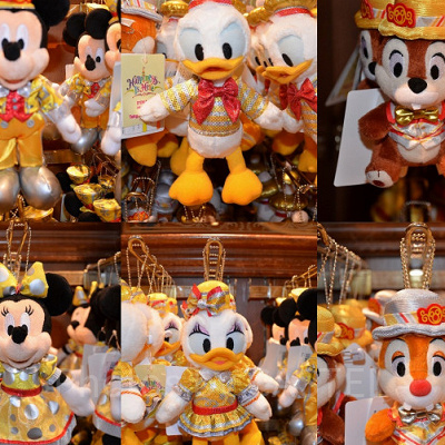 ディズニーのぬいぐるみバッジ