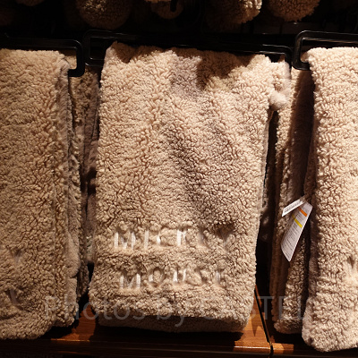 ディズニーのマフラー：ミッキー（ブラウン）