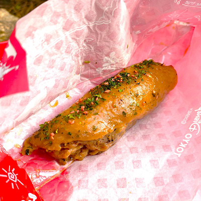 ディズニーシー食べ物：ブラックペッパーてりやきチキンロール