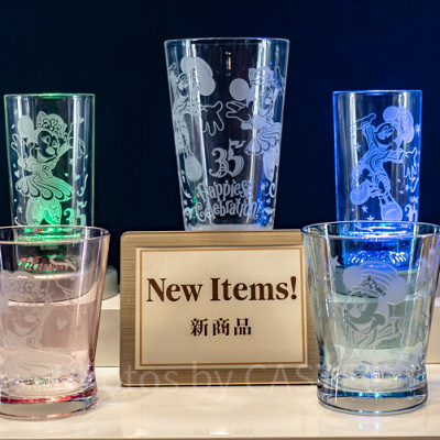 ディズニーシーのガラスグッズ