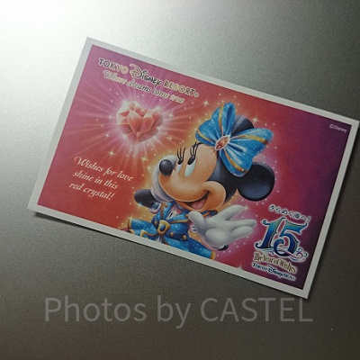 ディズニーチケット（15周年デザイン）