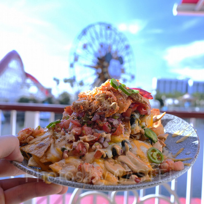 カリフォルニア・アナハイムディズニー：ランプライトラウンジのロブスターナチョス