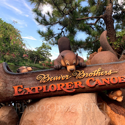 ディズニーランド：ビーバーブラザーズのカヌー探検