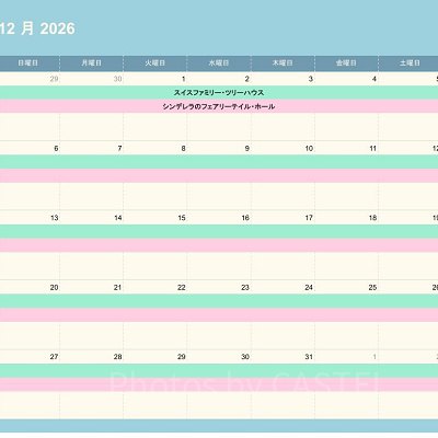 ディズニーランドの休止情報（2026年12月）
