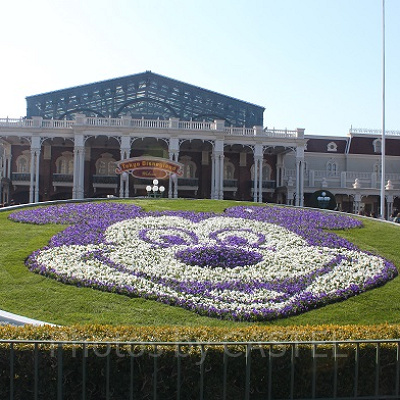 ディズニーランドのエントランス