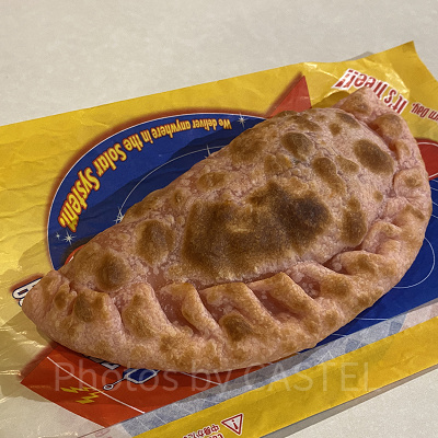 ディズニーランド食べ歩き：チキンとトマトのカルツォーネ