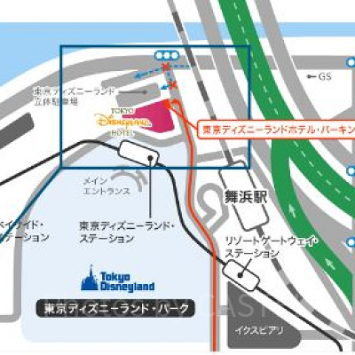 ディズニーランドホテルの周辺地図
