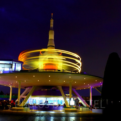 最高高度から見下ろすディズニーランドは圧巻の一言。