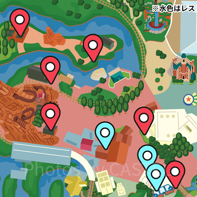 ディズニーランドのトイレマップ：ウエスタンランド