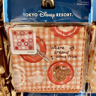 ディズニーランドお土産ランキング24位：パークモチーフのミニタオル