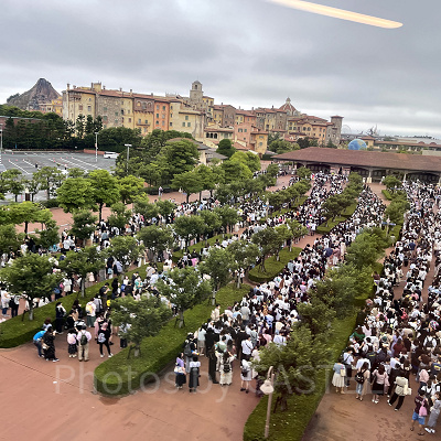 ディズニーシーのエントランスの様子（2022年9月8日）