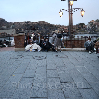 ディズニーシー3月混雑状況レポート:リドアイル(17:15頃)