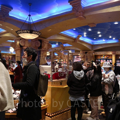 ディズニーシー3月混雑状況レポート:マーメイドトレジャーの待ち列(17:15頃)