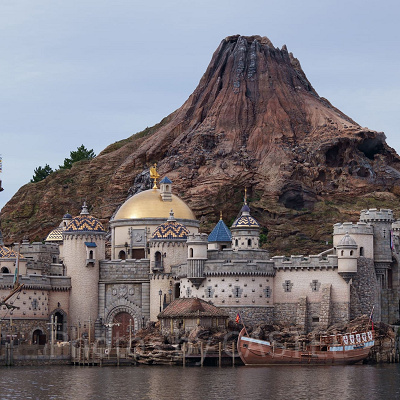 ディズニーシーの火山