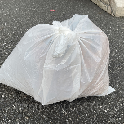 手持ちの荷物は大きめのゴミ袋に入れて防水しよう！