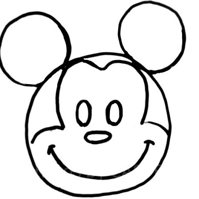 ミッキーに見えなくもないですよね？いえ、色を塗れば誰が何と言おうとミッキーです
