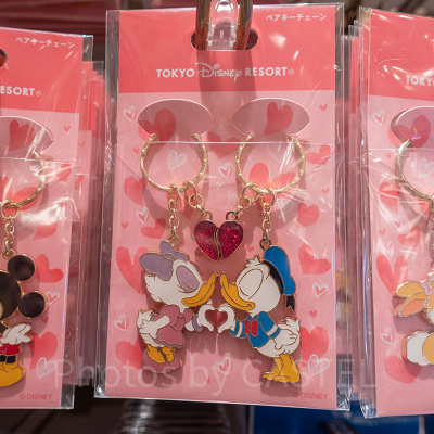 ドナルド＆デイジーペアキーホルダー（ハート）