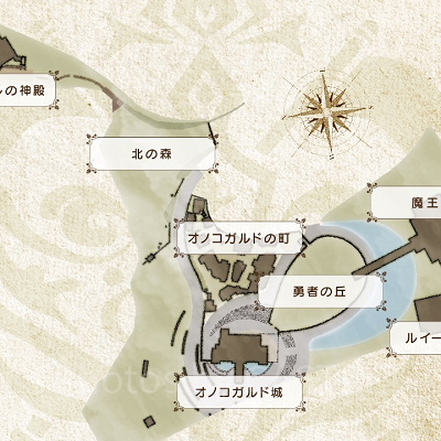 ドラゴンクエストアイランドのマップ