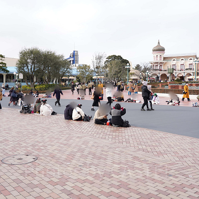 ドリーミング・アップ！待ちの様子（13時ごろ）