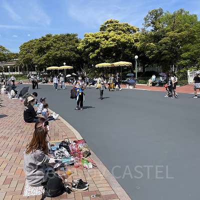 ドリーミング・アップ！のパレード待ち（13:00ごろ）