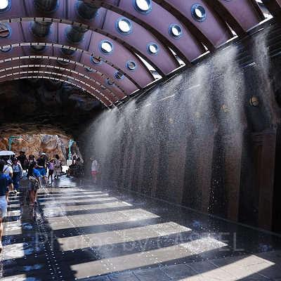 びしょ濡れスポット（ミステリアスアイランド通路）