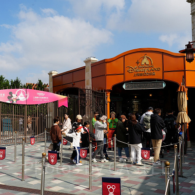 上海ディズニーホテル宿泊者限定のアーリーエントランス(ダウンタウンディズニー)