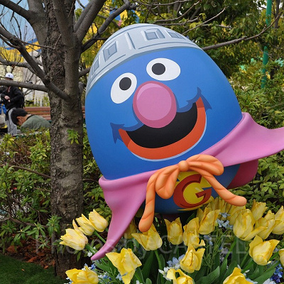 USJのイースター装飾