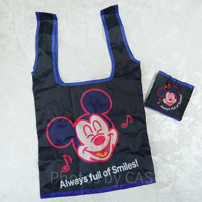 ディズニーガチャガチャのエコバッグ：Always full of Smiles! ミッキー