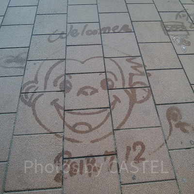 USJ公式駐車場でスプレーアートと遭遇！(2019年7月）