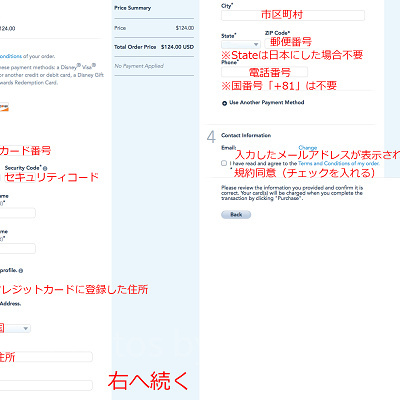 クレジットカード情報を入力