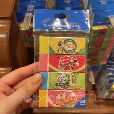 消しゴムセット（ディズニー夏のフルーツグッズ）