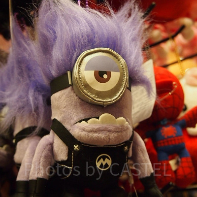 イーブルミニオンぬいぐるみキーチェーン