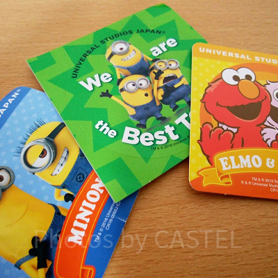 USJでもらえるシールの例