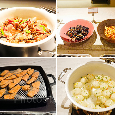 ファンタジースプリングスレストランの朝食ブッフェ：和食メニュー