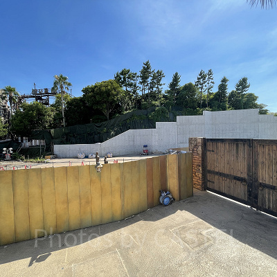 ファンタジースプリングス建設中の様子（2022年8月）