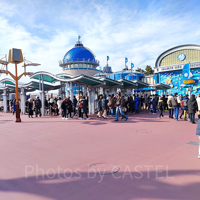 2023年2月ディズニーシー混雑状況レポート：ポートディスカバリー（10:00頃）
