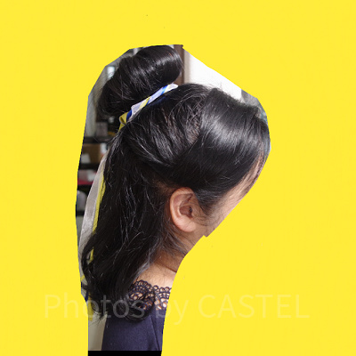 リボンを巻いて完成