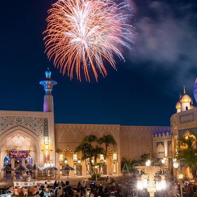 アラビアンコーストからの花火