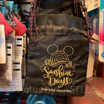 フラットショルダーバッグ（ブラック）