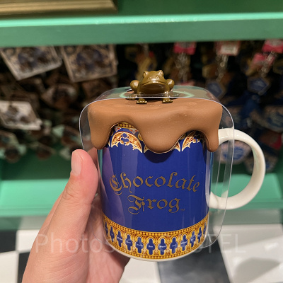 蛙チョコレートふた付きマグカップ