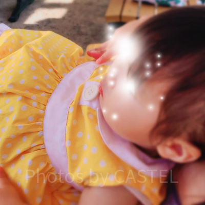 イエロー×ホワイトでギャビーギャビー コーデ