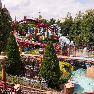 ガジェットのゴーコースターも上から見ることができます